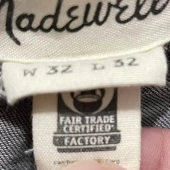 NEW MADEWELL Jeans Men Slim Authentic Flex Denim Gray Stretch Comfort 32 X 32 - Picture 2 of 9